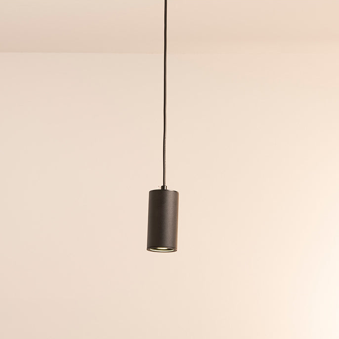 Lampada a sospensione mini in ferro con colonna minimalista moderna a 1 luce per soggiorno