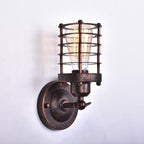 Applique da Parete in Ferro Battuto Industriale Retro del Nord con 1 Luce