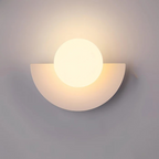 Applique da parete in vetro a sfera minimalista moderna LED 1 luce