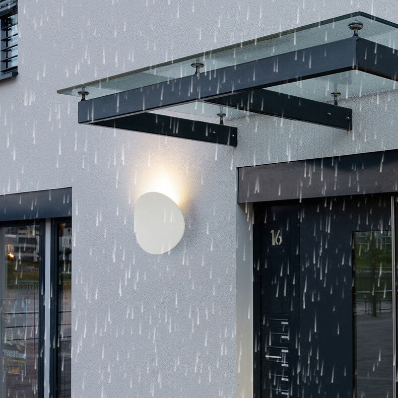 Lampada da Parete Minimalista Rotonda a LED da 1 Luce per Interni ed Esterni