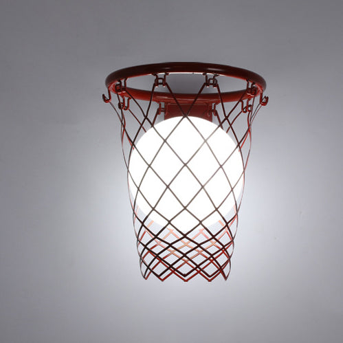 Lampada da Parete a Sospensione per Bambini in Ferro e Vetro Stile Moderno Art Deco con 1 Luce per Camera da Letto