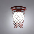 Lampada da Parete a Sospensione per Bambini in Ferro e Vetro Stile Moderno Art Deco con 1 Luce per Camera da Letto