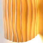 Applique a Parete a Due Luci in Resina Striata Nordica Contemporanea per Soggiorno