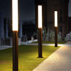Design di Lampada da Terra LED Moderna Minimalista in Acrilico e Alluminio per Esterni