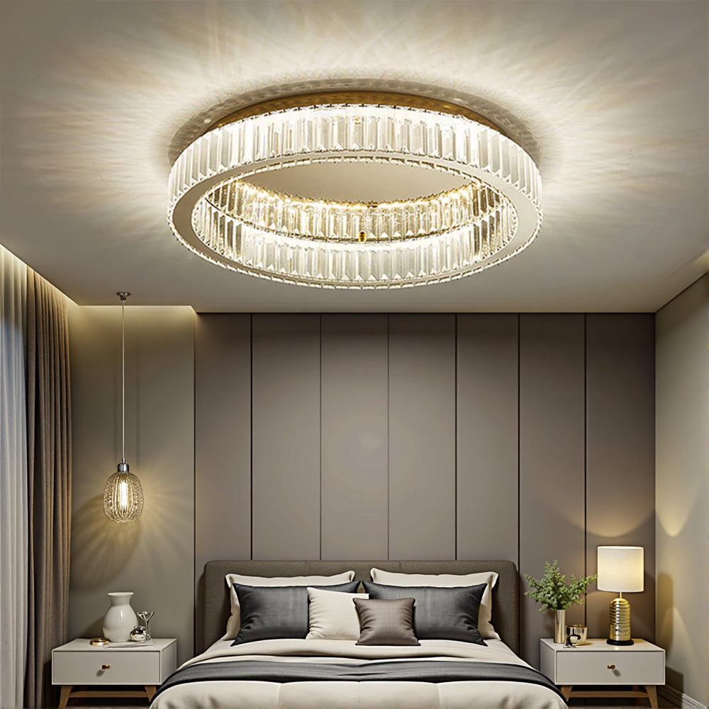 Moderna Creativa Lampada da Soffitto Rotonda in Cristallo
