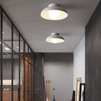 Moderna luce semi-incassata in ferro e vetro Wabi-sabi nordico a 1 luce per soggiorno