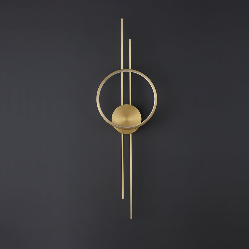 HaloLine – Lampada da parete geometrica con sfera centrale