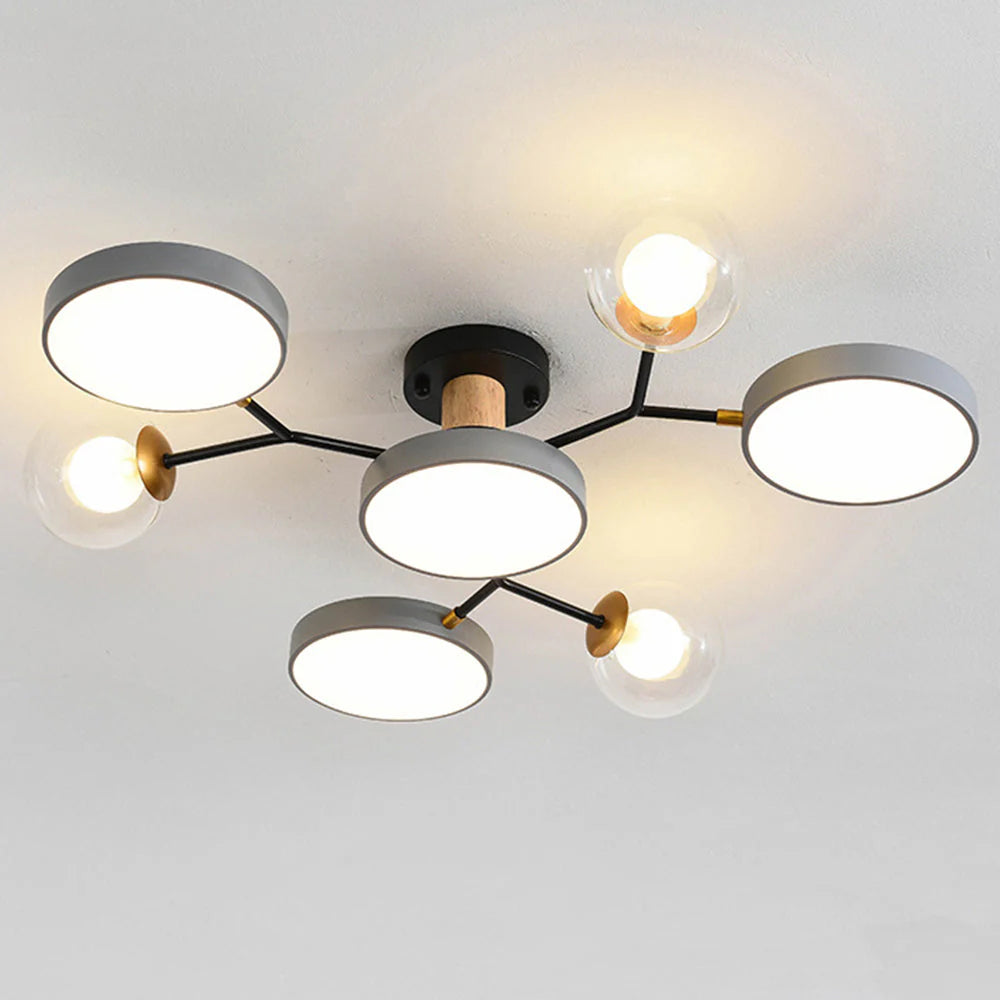 Lampada da Soffitto Moderna a Più Lampadine per Soggiorno