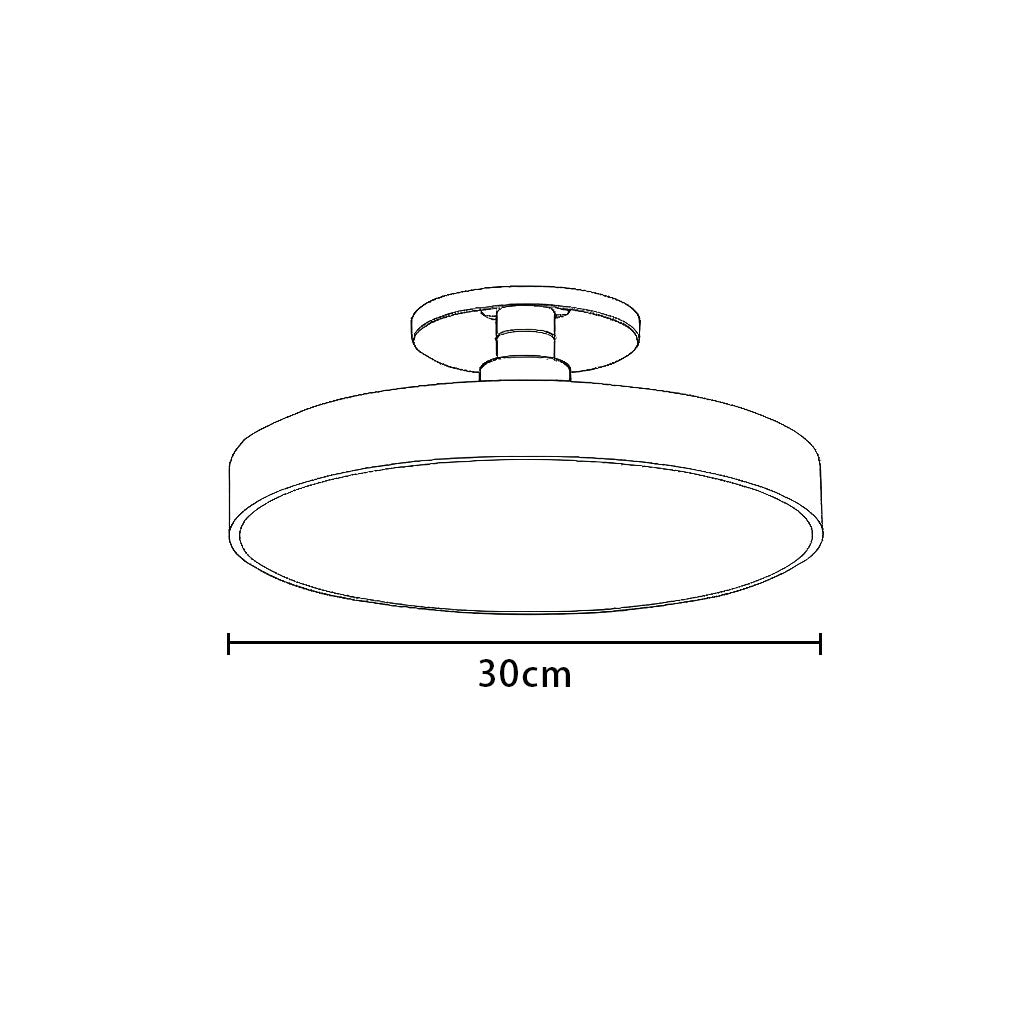 Lampada da soffitto rotonda a incasso nordica