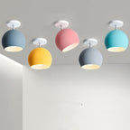 Dome Macaron Nordico 1-Luce Semi-Incastro Lampada da Soffitto