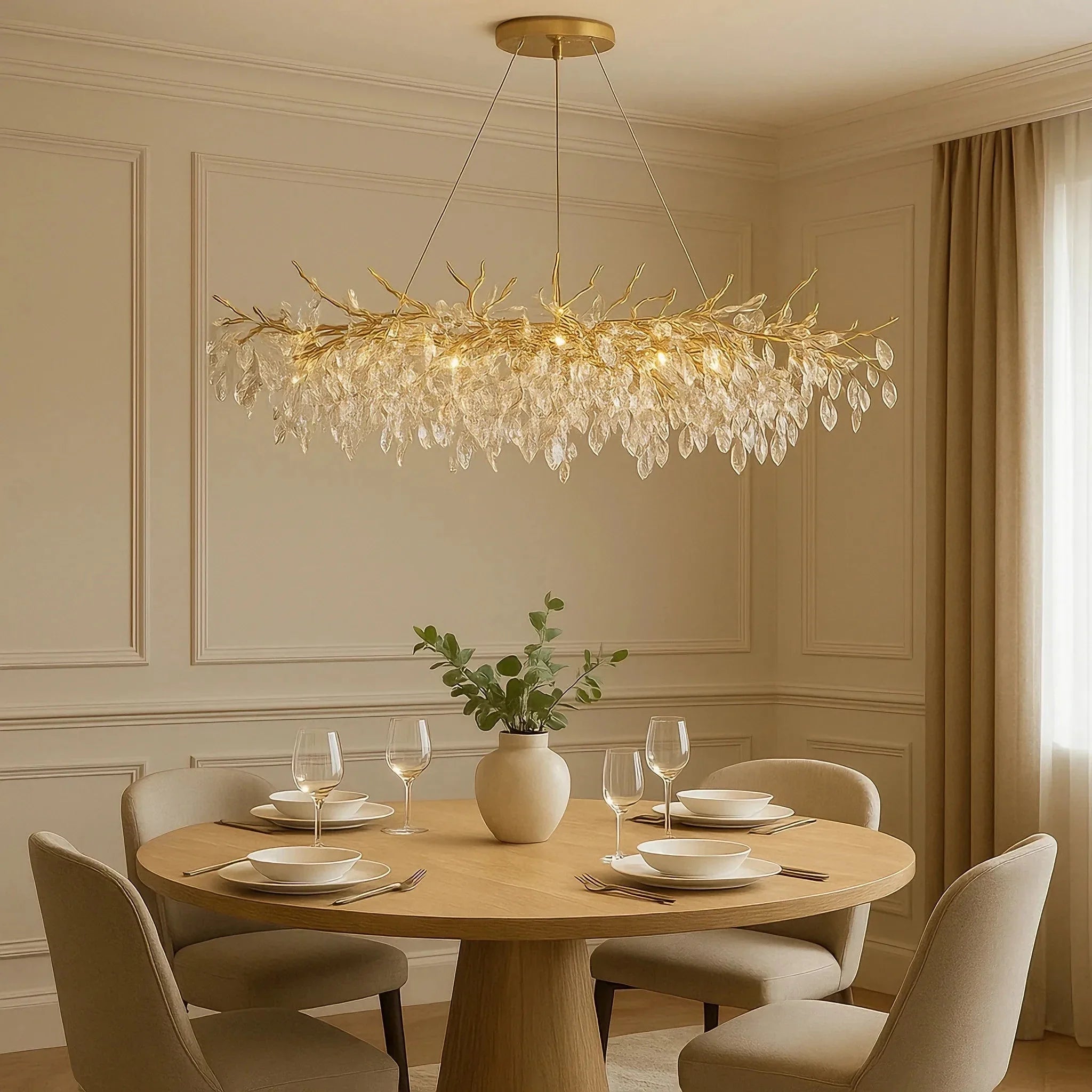Lampadario Moderno di Lusso in Cristallo