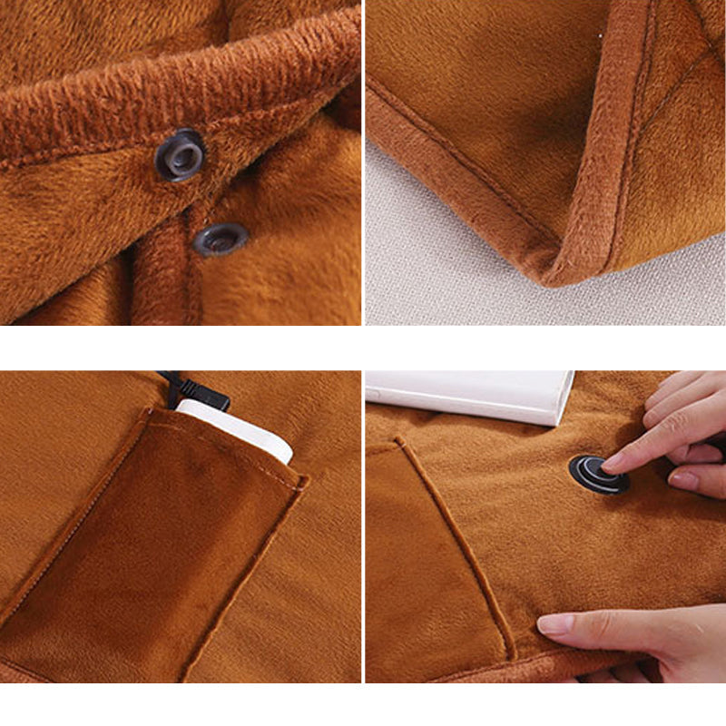Coperta Elettrica USB – Morbida e Portatile Coperta Riscaldata con Riscaldamento Rapido