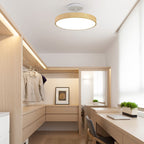 Luce a LED rotonda semi-incassata in legno minimalista giapponese Wabi-sabi