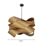 Lampada a Sospensione in Legno Irregolare Retro