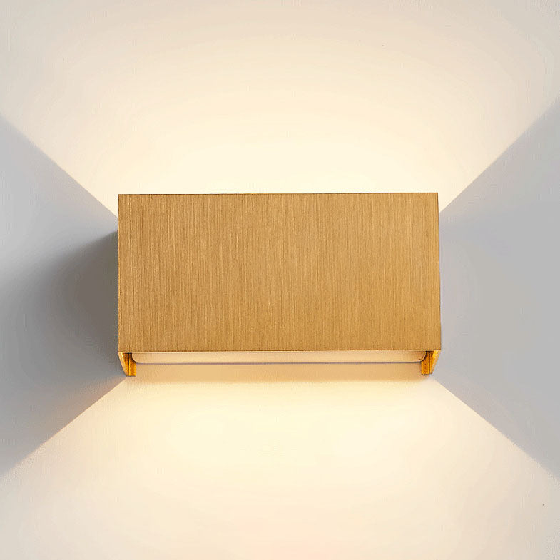 Lampada da parete LED regolabile a fascio piatto quadrato in alluminio minimalista moderno per ingresso