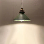 Lampada a Sospensione in Ottone a Forma di Cono Classico