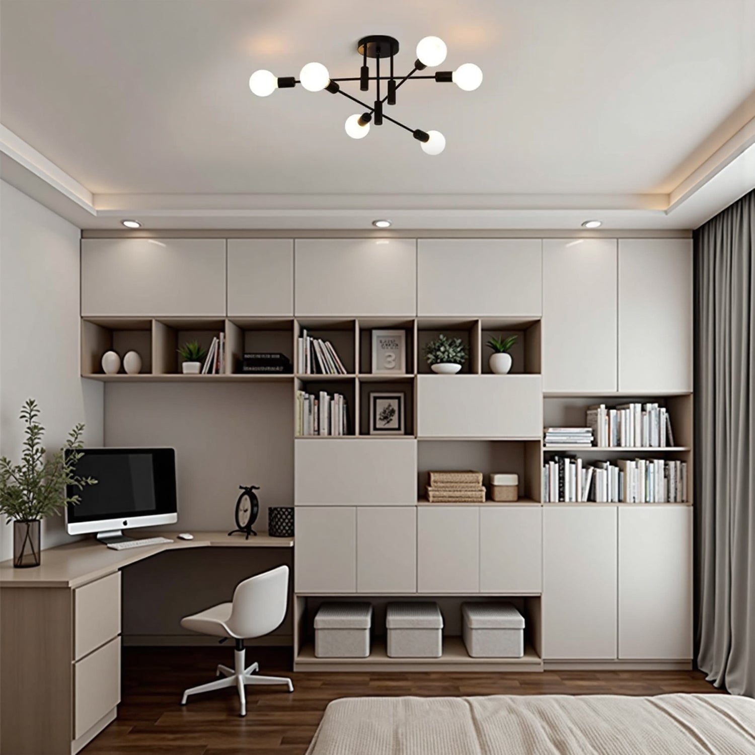 Moderna Luce da Soffitto con Più Lampadine Nordic