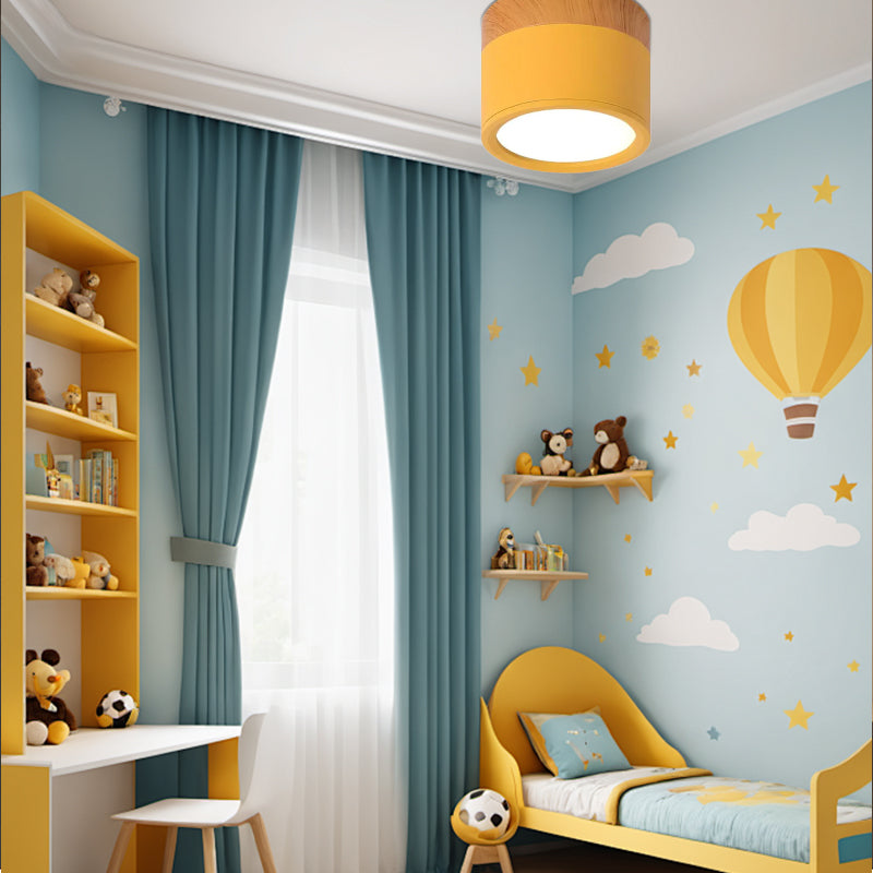 Lampada da soffitto LED cilindrica semplice nordica