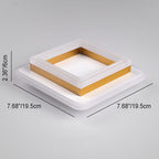 Lampada da soffitto LED a incasso quadrata circolare in acrilico semplice nordico