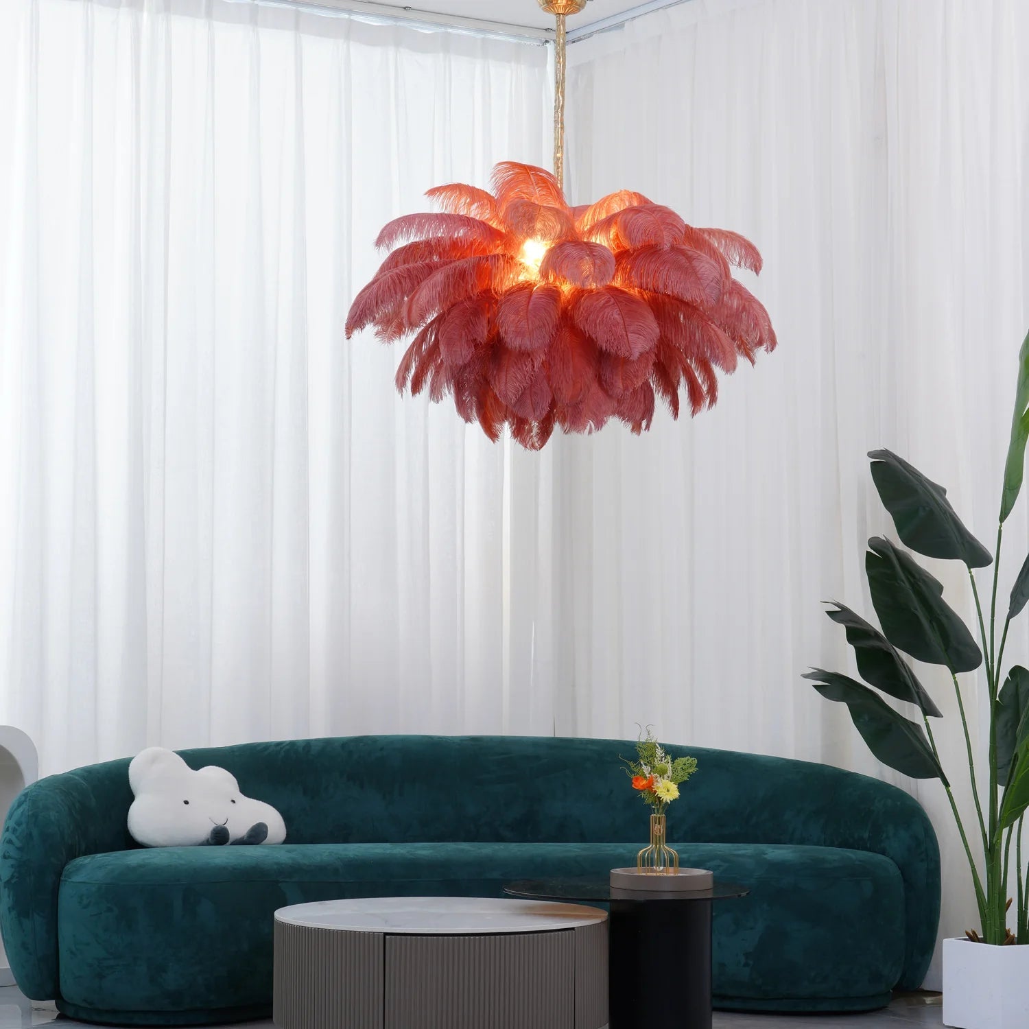 Candelabro Luxe Moderno Organic-Plume