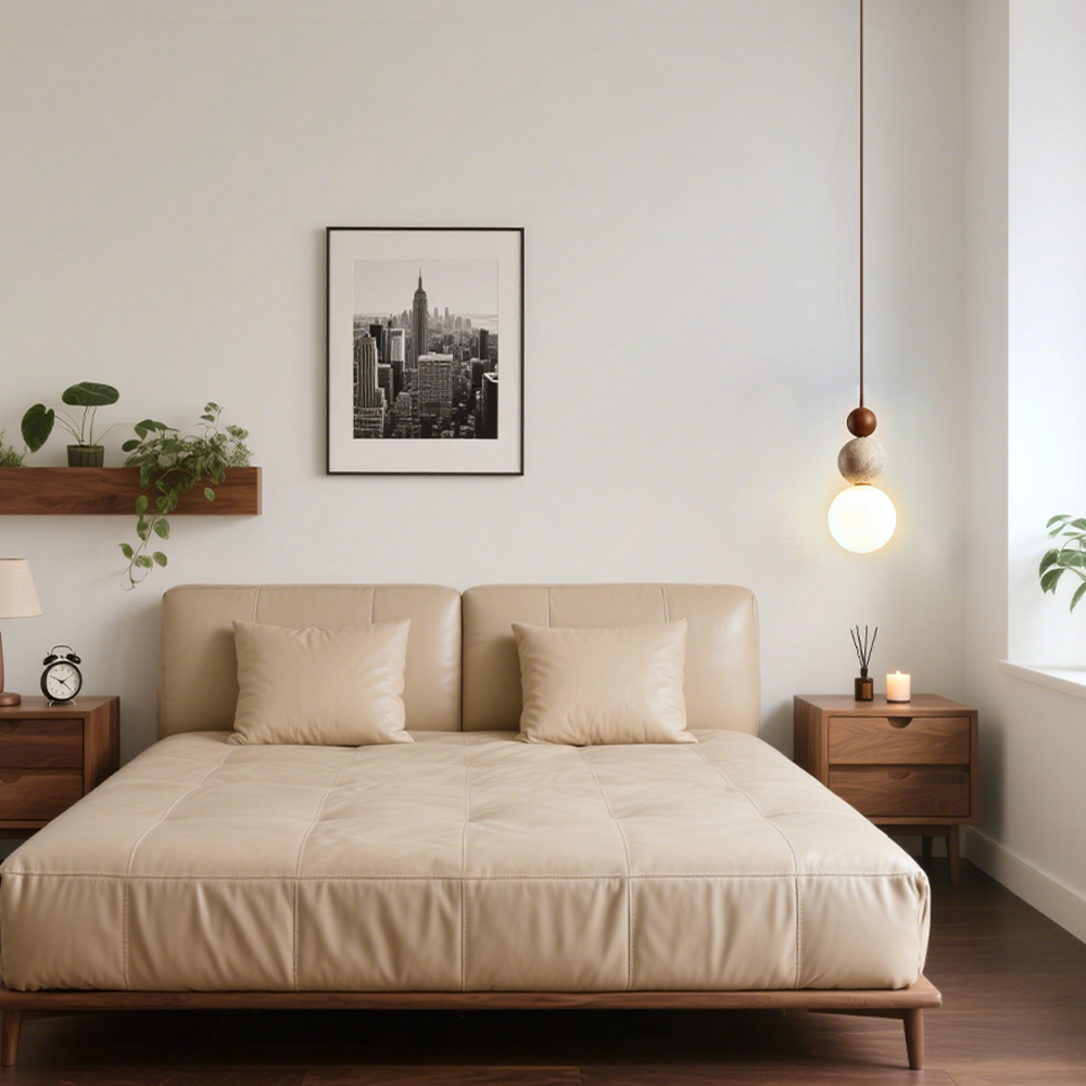 Lampada a Sospensione in Travertino Moderna e Semplice