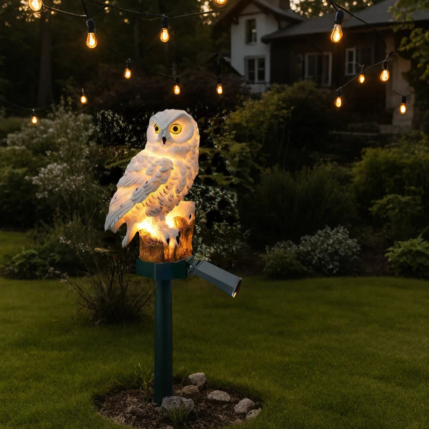 Lampada Creativa a Forma di Gufo Solare