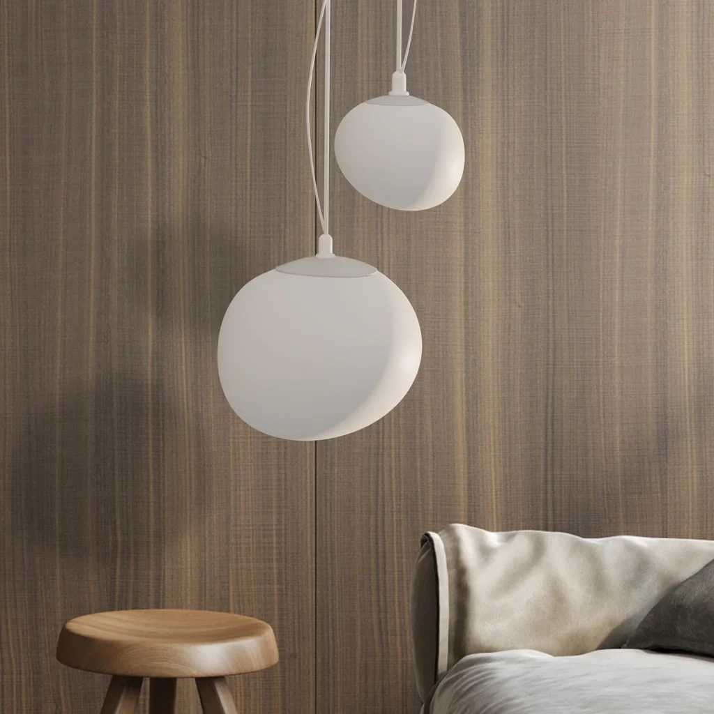 Lampada a Sospensione Nordic White Pebble