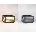 Illuminazione paesaggistica moderna minimalista impermeabile a energia solare in alluminio quadrato con LED per giardino