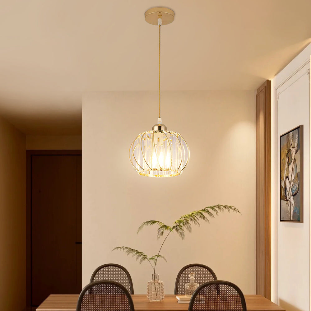 Moderna Lampada a Sospensione Globulare in Vetro Nordic Semplice