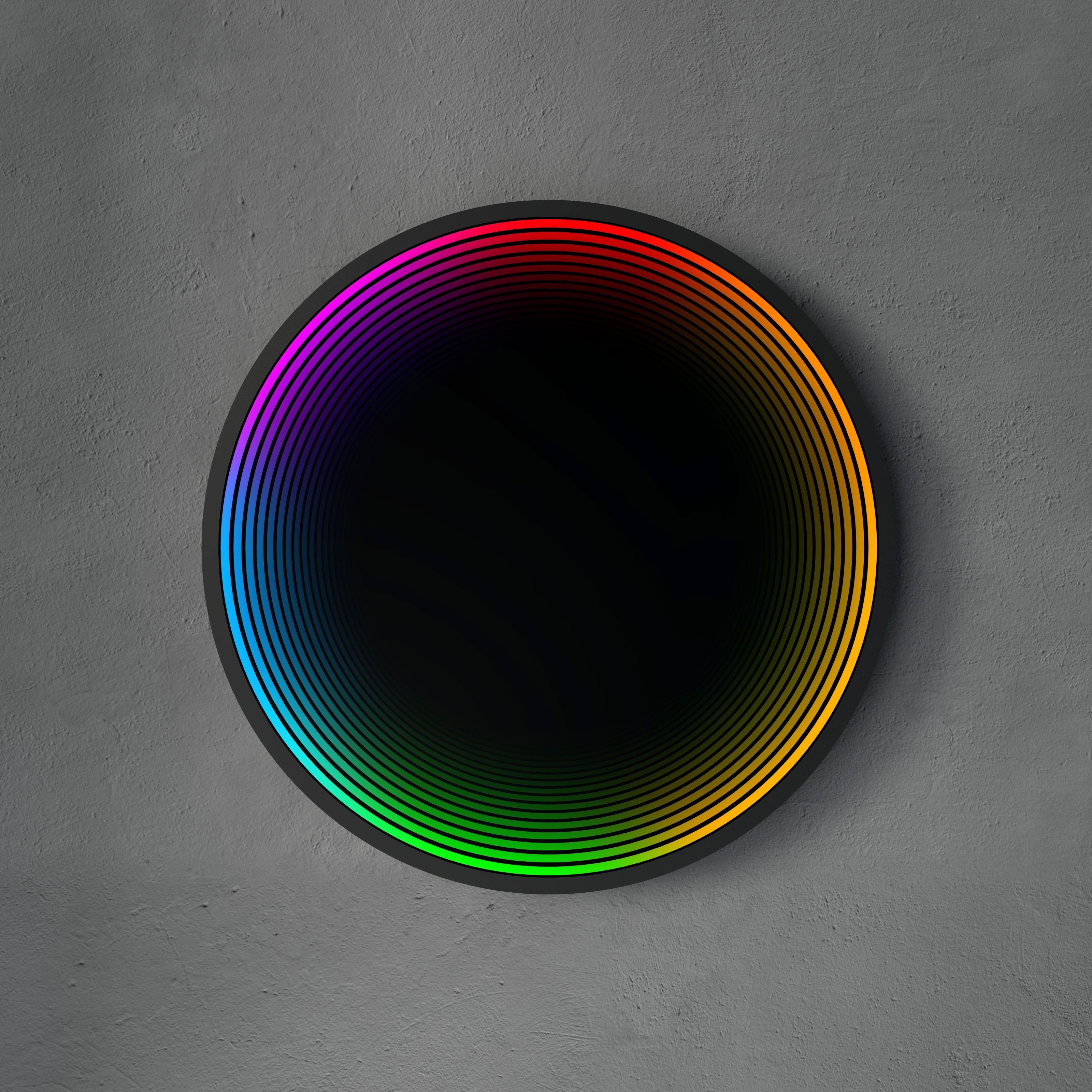 Specchio Circolare 3D con Luce
