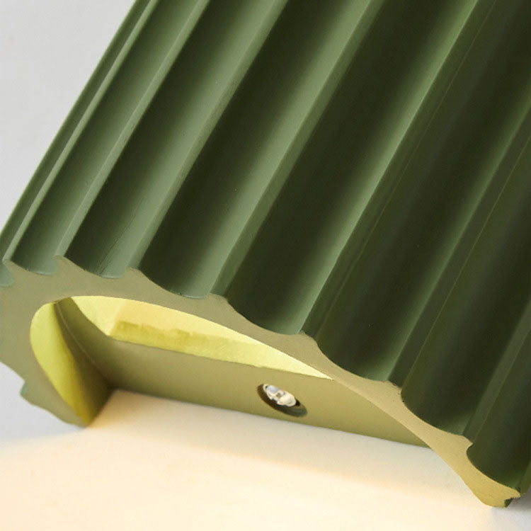 Applique a muro in resina nordica contemporanea a 2 luci per camera da letto