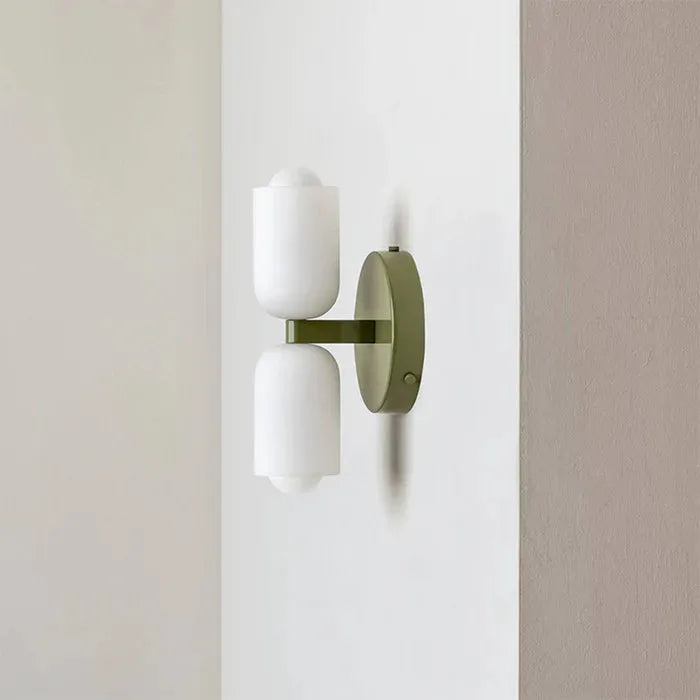 Lampada da parete moderna a LED Valentina Oro Nero per soggiorno e camera da letto