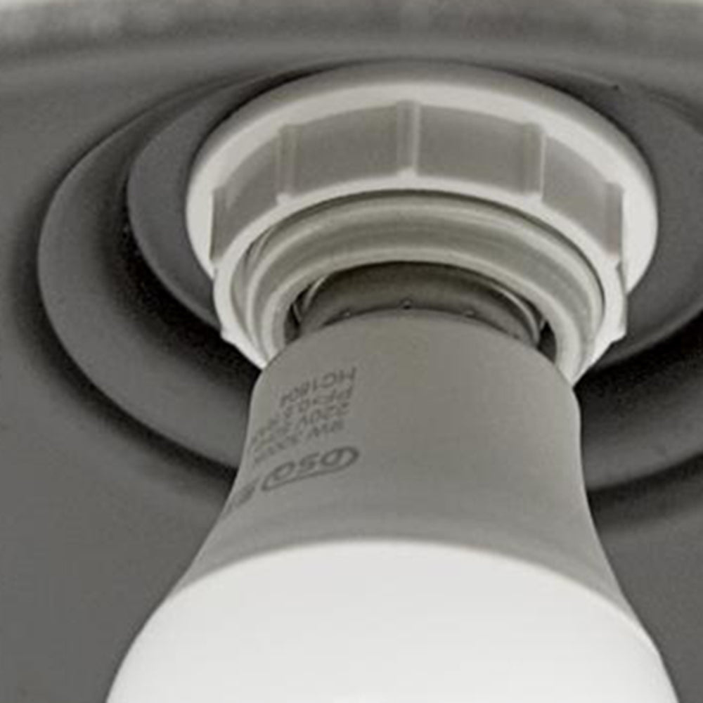 Lampada da Parete Esterna a Ciotola in Ferro Industriale Vintage LED 1 Luce