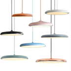 Lampada a Sospensione LED in Metallo Nordic Macaron Flying Saucer