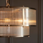 Lampadario Endon Ridgeton 5lt Ottone Antico