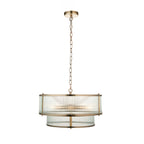 Lampadario Endon Ridgeton 5lt Ottone Antico