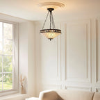 Fargo Media Lampada a Soffitto Tiffany Invertita (regolabile)