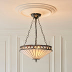 Fargo Media Lampada a Soffitto Tiffany Invertita (regolabile)