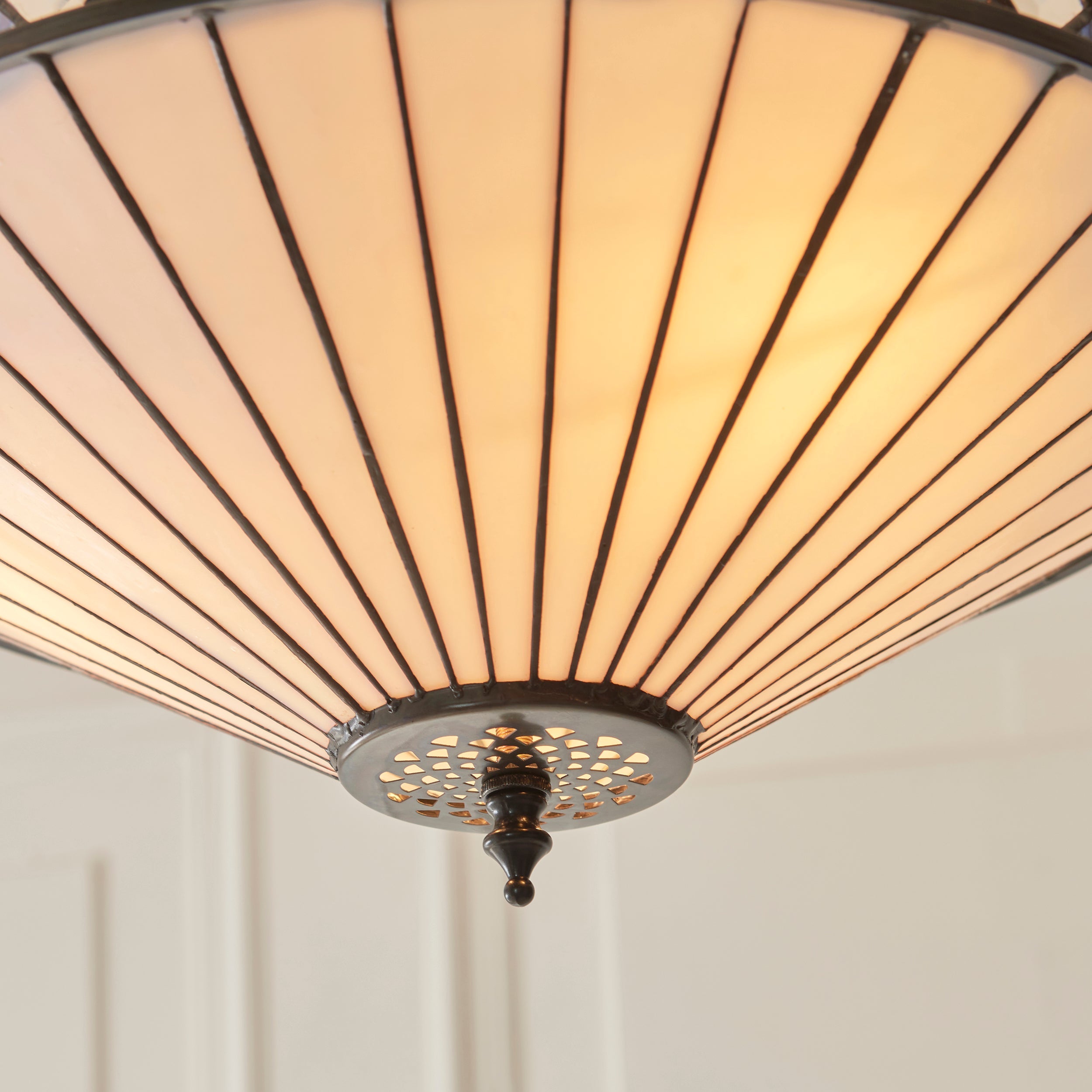 Fargo Media Lampada a Soffitto Tiffany Invertita (regolabile)