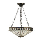 Fargo Media Lampada a Soffitto Tiffany Invertita (regolabile)