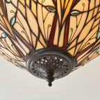 Lampada da soffitto semi flush Tiffany Hector Medium