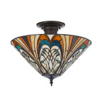Lampada da soffitto semi flush Tiffany Hector Medium