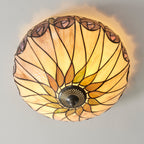 Interiors 1900 Hutchinson Medium Flush Tiffany Lampada da Soffitto