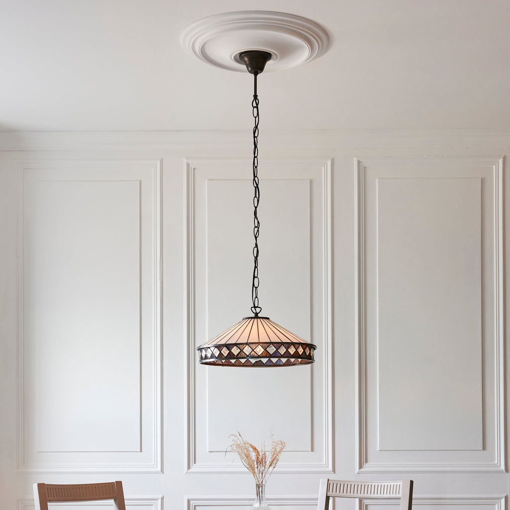 Fargo Media Lampada da Soffitto Tiffany 1 Portalampada