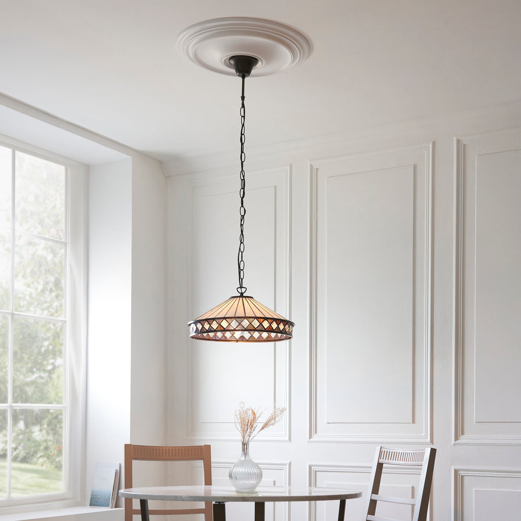 Fargo Media Lampada da Soffitto Tiffany 1 Portalampada