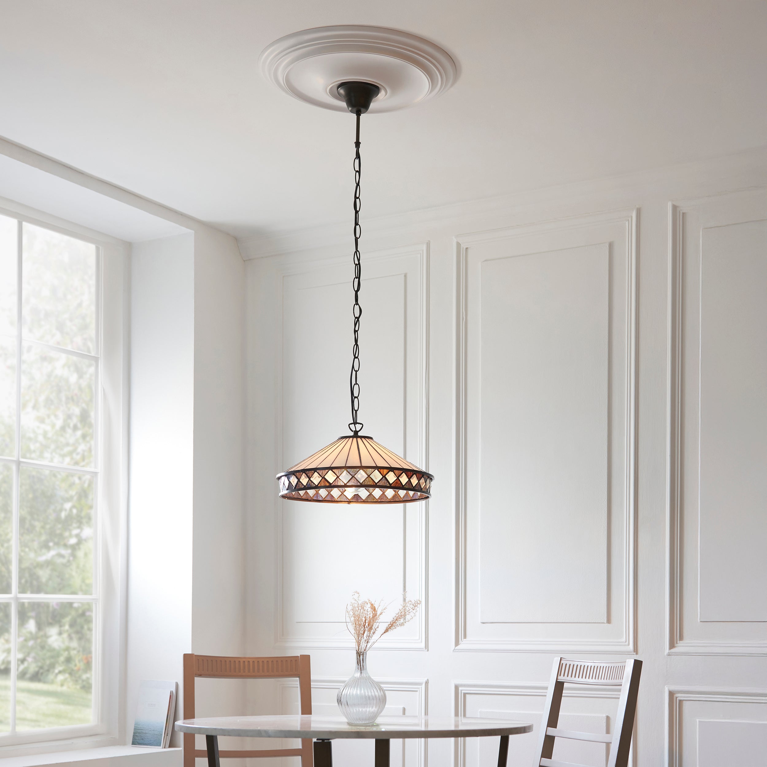 Fargo Media Lampada da Soffitto Tiffany 1 Portalampada