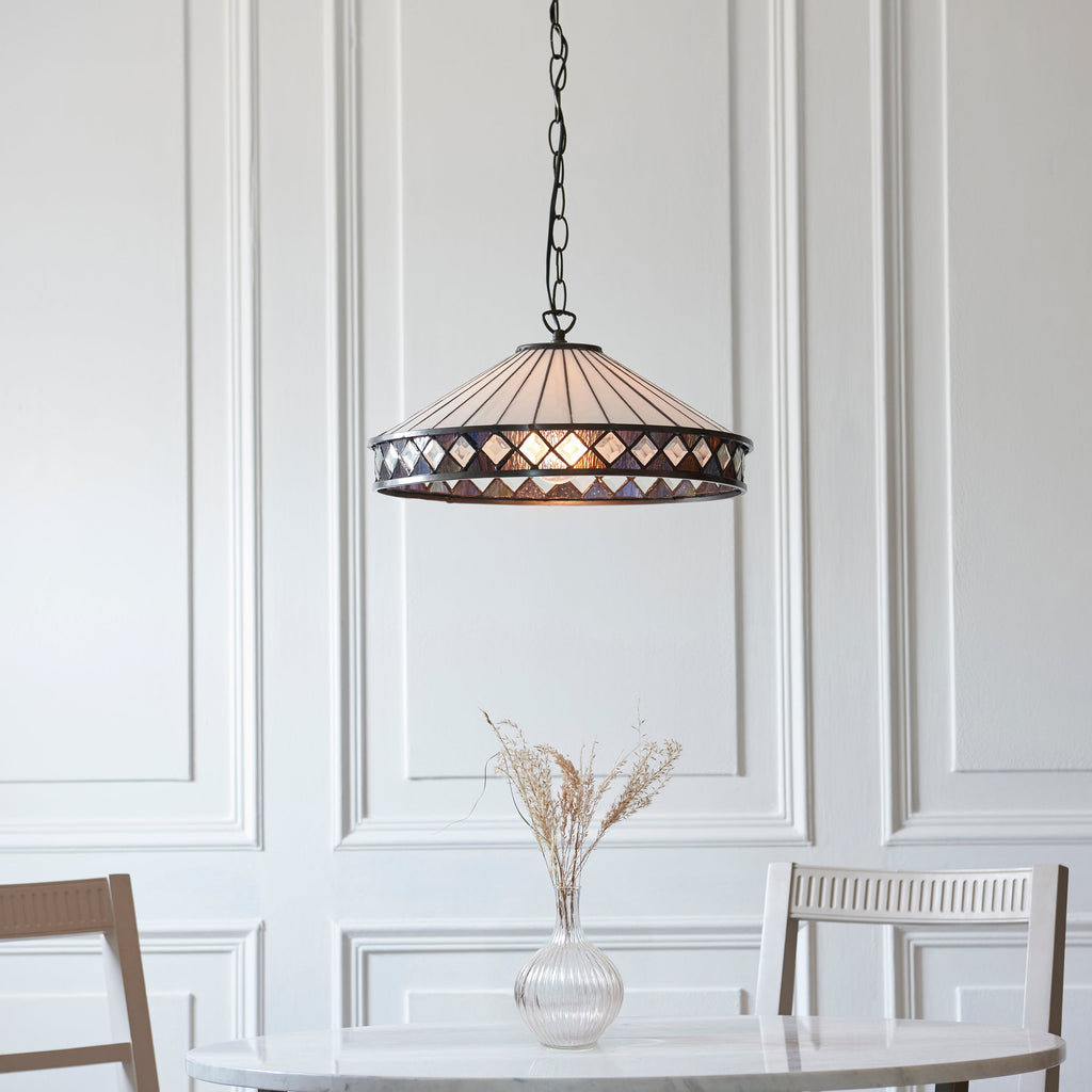 Fargo Media Lampada da Soffitto Tiffany 1 Portalampada