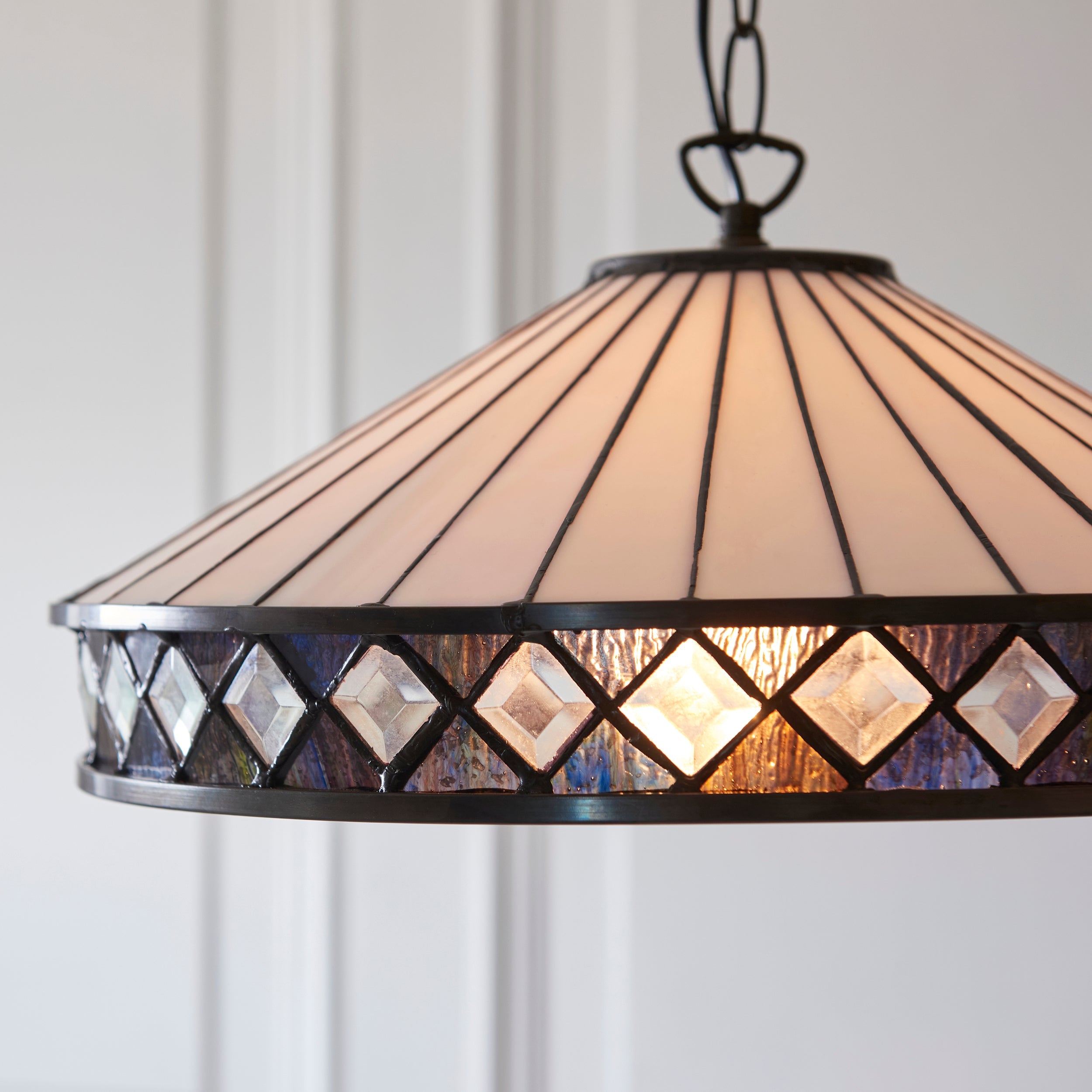Fargo Media Lampada da Soffitto Tiffany 1 Portalampada