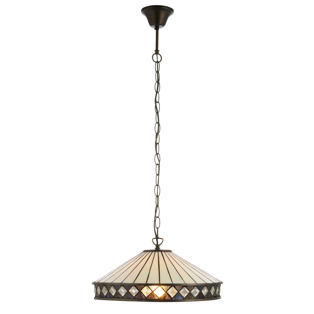 Fargo Media Lampada da Soffitto Tiffany 1 Portalampada