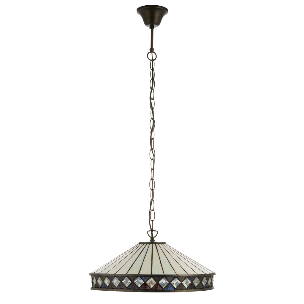 Fargo Media Lampada da Soffitto Tiffany 1 Portalampada